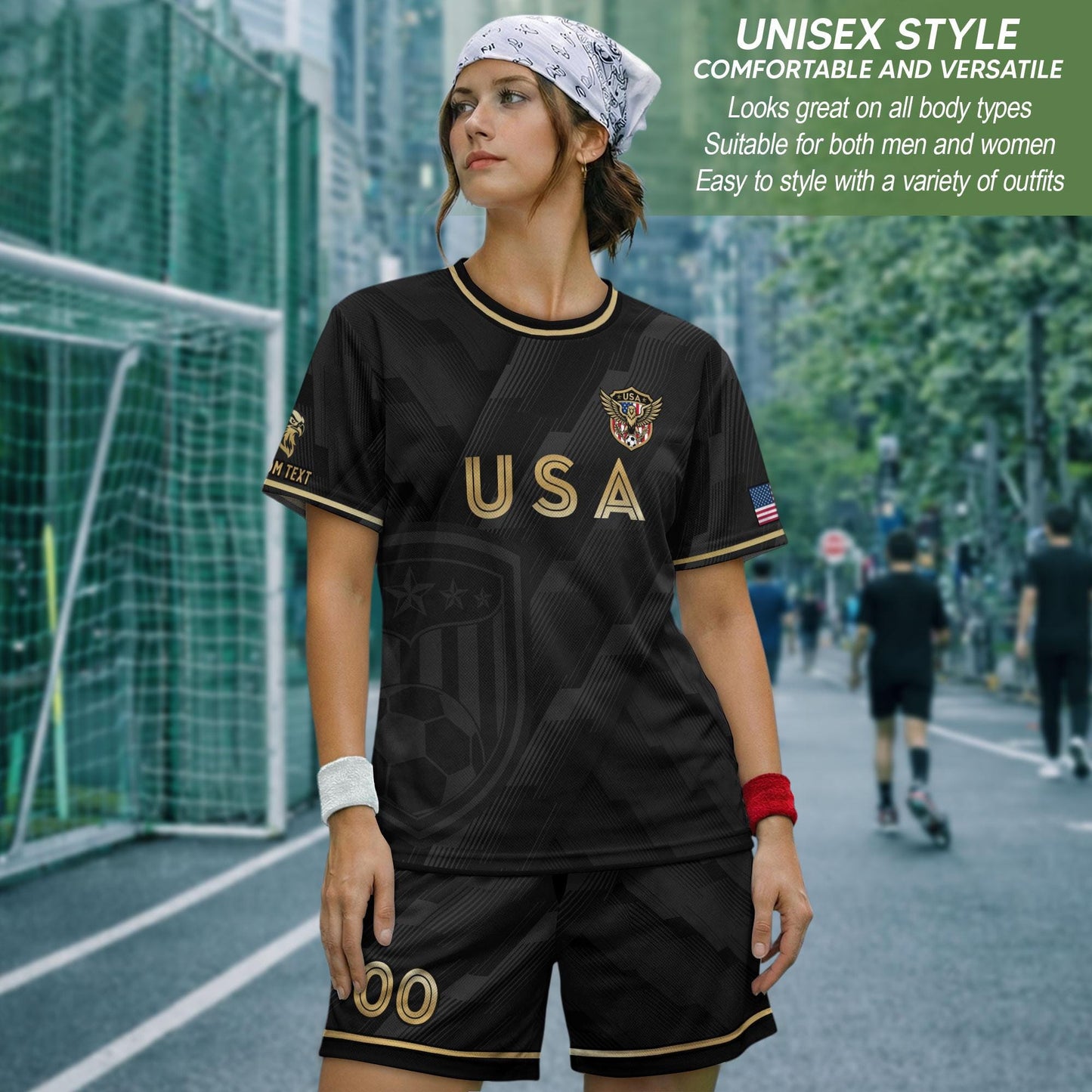 Custom USA Soccer Jersey For Men Women & Kids, Personalized American Soccer Jersey, Americana Game Day Outfit, USA Soccer Jersey Team | PR54