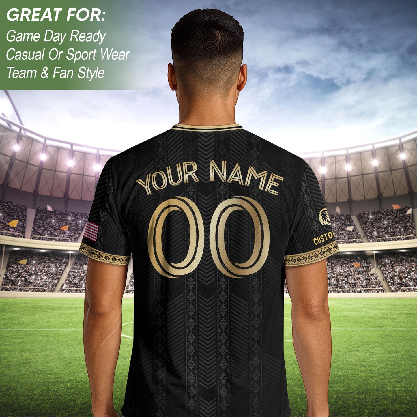 Custom USA Soccer Jersey For Men Women & Kids, Personalized American Soccer Jersey, Americana Game Day Outfit, USA Soccer Jersey Team | BL76