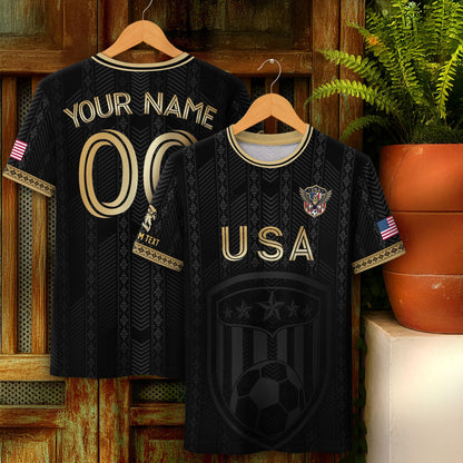 Custom USA Soccer Jersey For Men Women & Kids, Personalized American Soccer Jersey, Americana Game Day Outfit, USA Soccer Jersey Team | BL76