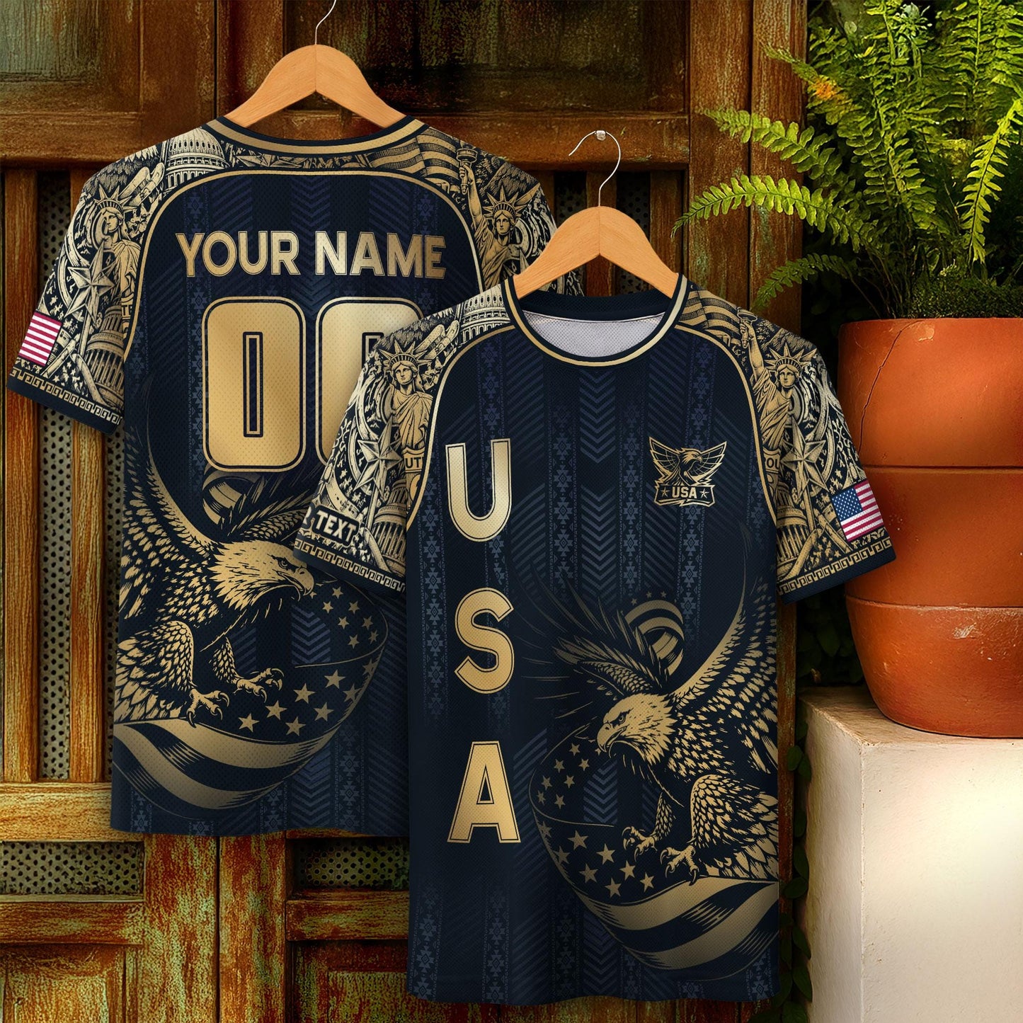 Custom USA Soccer Jersey For Men Women & Kids, Personalized American Soccer Jersey, Americana Game Day Outfit, USA Soccer Jersey Team | RZ35