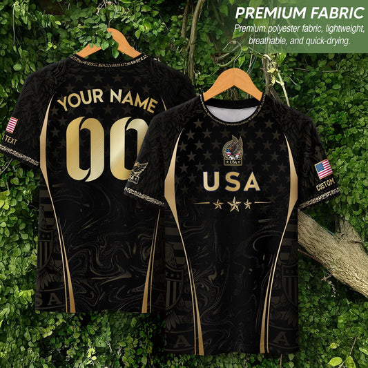Custom USA Soccer Jersey For Men Women & Kids, Personalized American Soccer Jersey, Americana Game Day Outfit, USA Soccer Jersey Team | LJ19