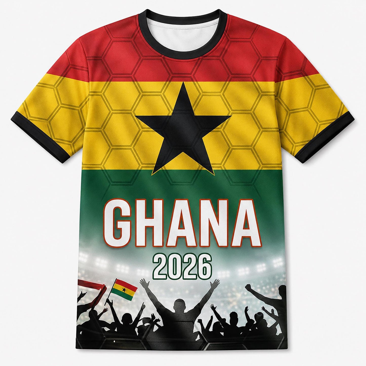 Custom Ghana Soccer Jersey 2026 World Cup, Personalized Name Number Shirt, Unisex Fan Apparel Gift | QF31