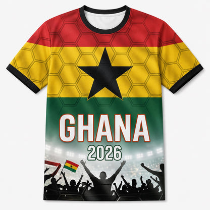 Custom Ghana Soccer Jersey 2026 World Cup, Personalized Name Number Shirt, Unisex Fan Apparel Gift | QF31