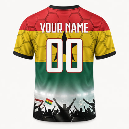 Custom Ghana Soccer Jersey 2026 World Cup, Personalized Name Number Shirt, Unisex Fan Apparel Gift | QF31