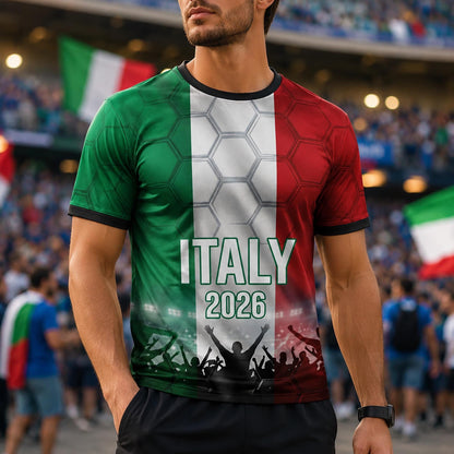 Custom Italy Soccer Jersey 2026 World Cup, Personalized Name Number Shirt, Unisex Fan Apparel Gift | HM97