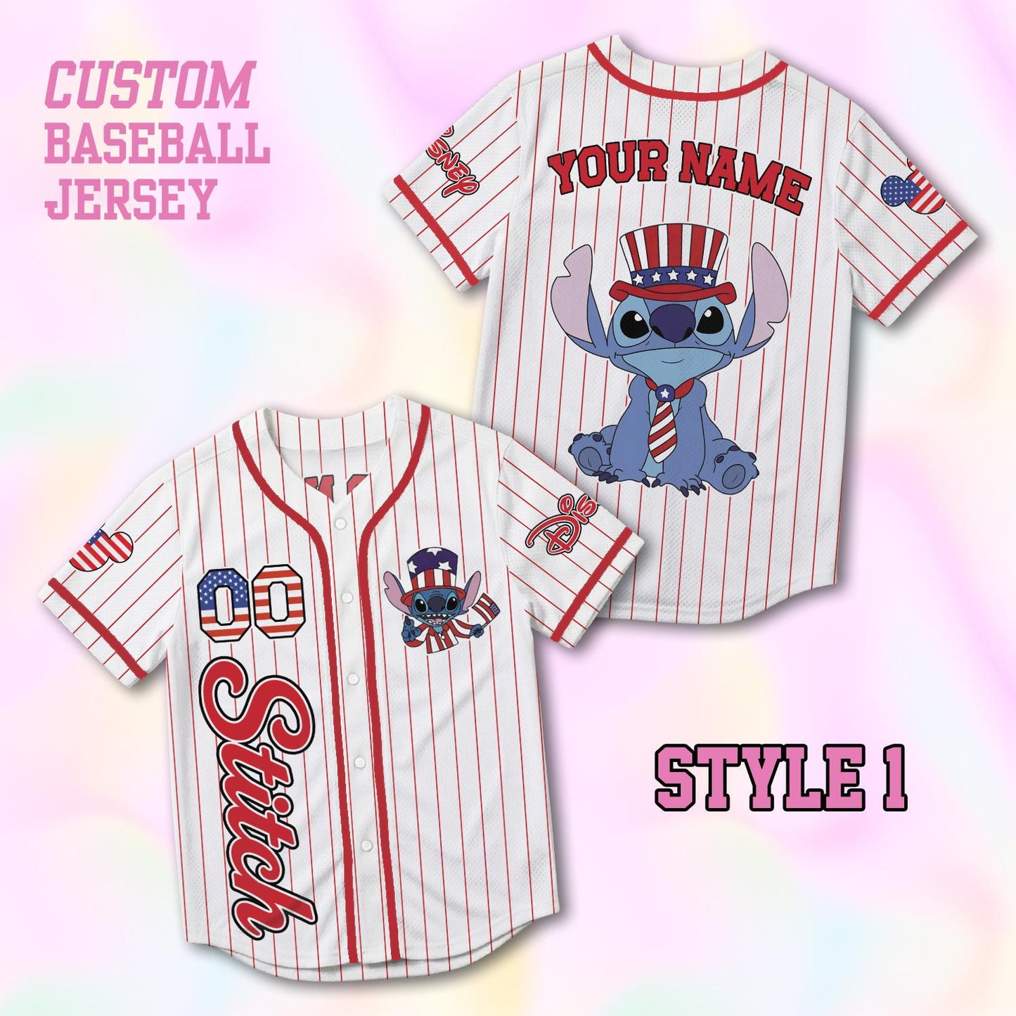 Custom Stitch Baseball Jersey, USA 250th Anniversary Shirt, Personalized 1776-2026 Family Vacation Gift | QL84