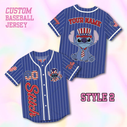 Custom Stitch Baseball Jersey, USA 250th Anniversary Shirt, Personalized 1776-2026 Family Vacation Gift | QL84