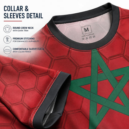 Custom Morocco Soccer Jersey 2026 World Cup, Personalized Name Number Shirt, Unisex Fan Apparel Gift | CD90