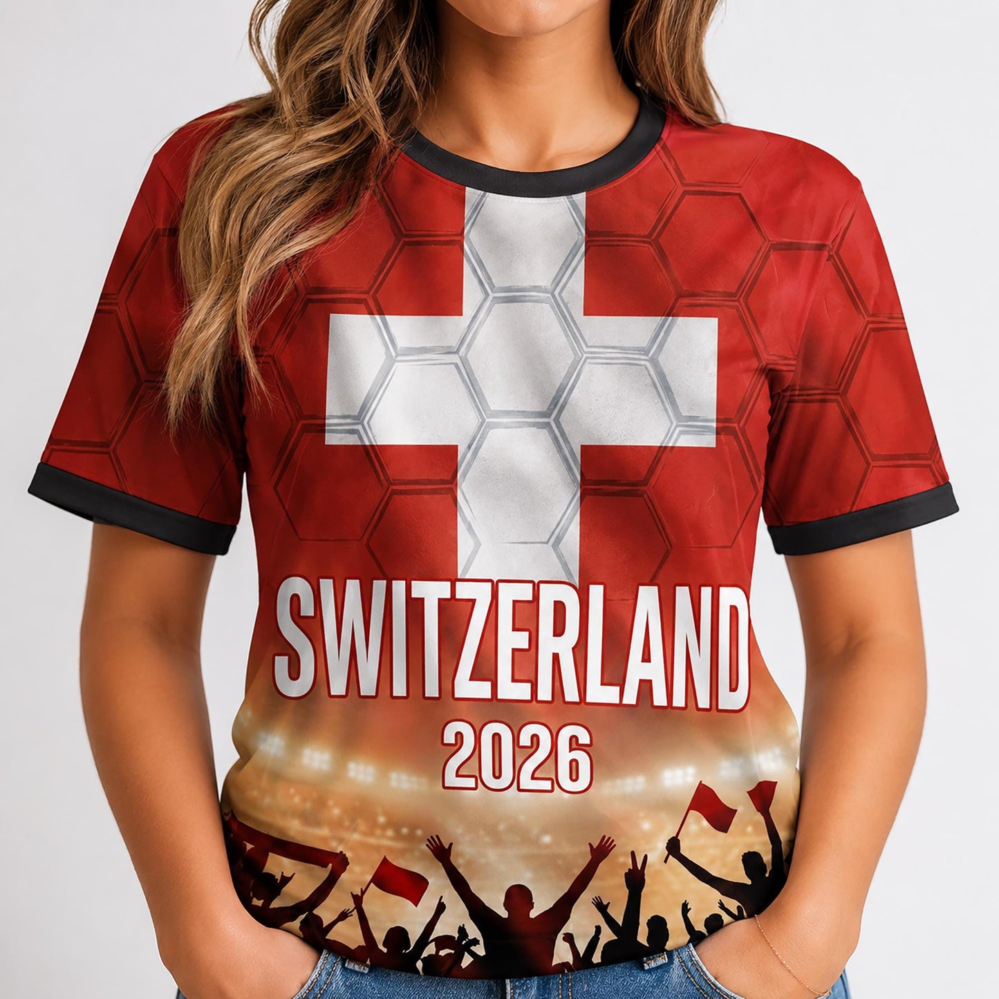 Custom Switzerland Soccer Jersey 2026 World Cup, Personalized Name Number Shirt, Unisex Fan Apparel Gift | MB37
