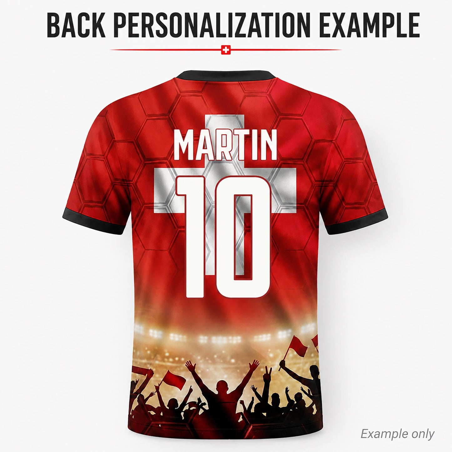Custom Switzerland Soccer Jersey 2026 World Cup, Personalized Name Number Shirt, Unisex Fan Apparel Gift | MB37
