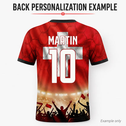 Custom Switzerland Soccer Jersey 2026 World Cup, Personalized Name Number Shirt, Unisex Fan Apparel Gift | MB37