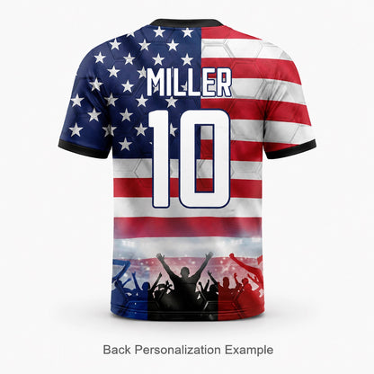 Custom USA Soccer Jersey 2026 World Cup, Personalized Name Number Shirt, Unisex Fan Apparel Gift | DB92