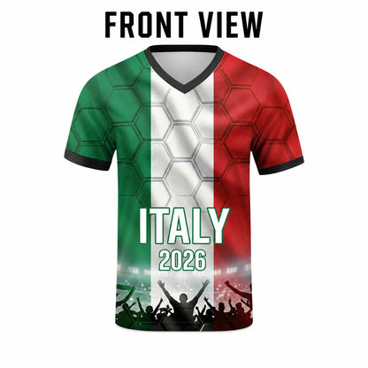 Custom Italy Soccer Jersey 2026 World Cup, Personalized Name Number Shirt for Men Women Kids, Italy Fan Apparel Gift | SK86