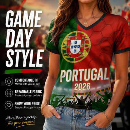 Custom Portugal Soccer Jersey 2026 World Cup, Personalized Name Number Shirt for Men Women Kids, Portugal Fan Apparel Gift | SS48