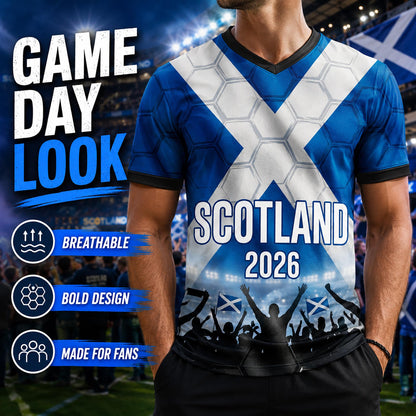 Custom Scotland Soccer Jersey 2026 World Cup, Personalized Name Number Shirt for Men Women Kids, Scotland Fan Apparel Gift | NP24