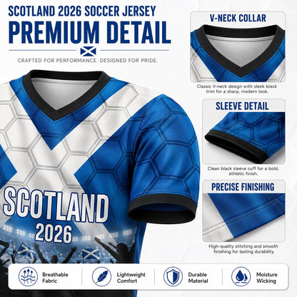 Custom Scotland Soccer Jersey 2026 World Cup, Personalized Name Number Shirt for Men Women Kids, Scotland Fan Apparel Gift | NP24