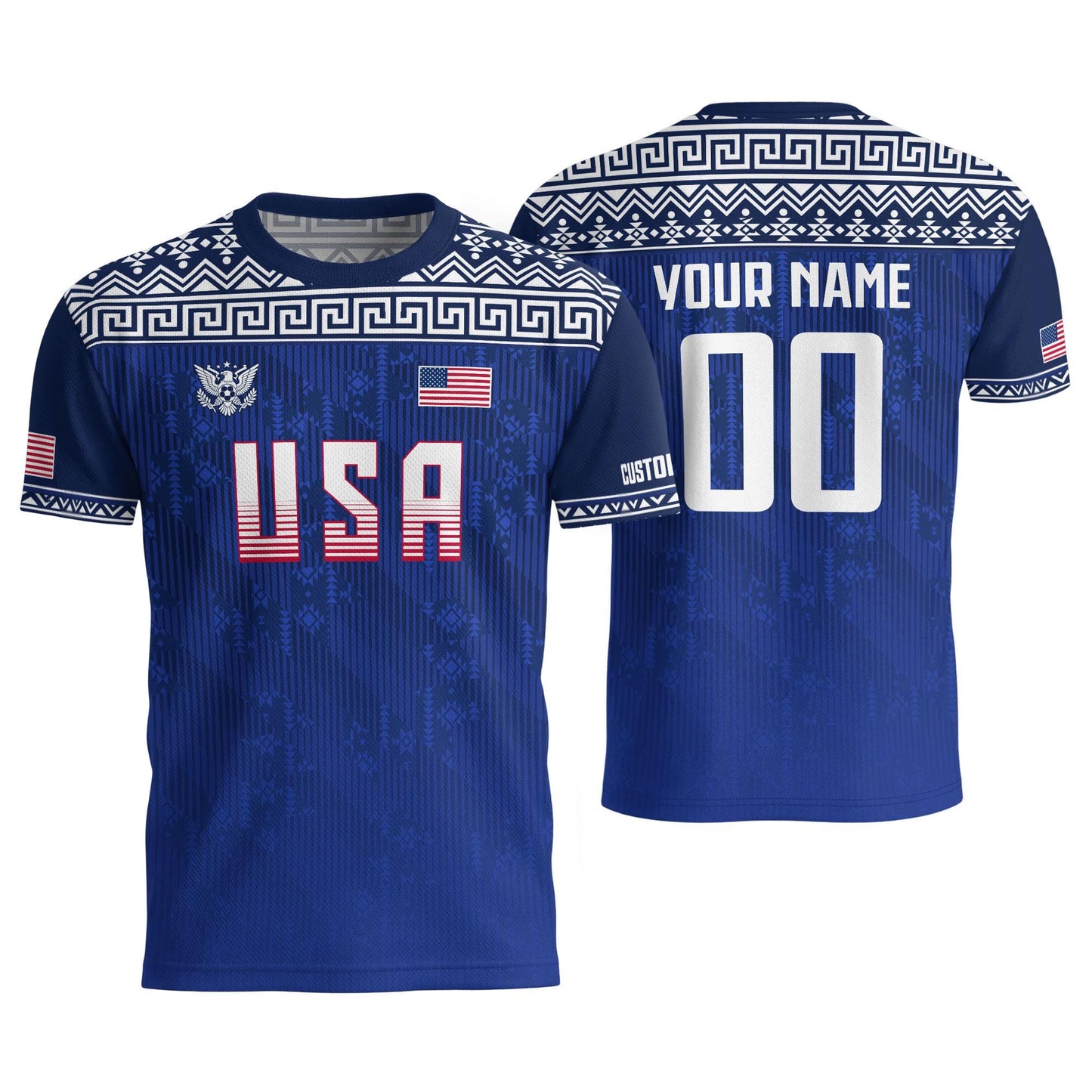 Personalized America Soccer Team Jersey For Men And Kid, Customized American Soccer Jersey, Custom USA Jersey, USA Soccer Jersey Team | RO43