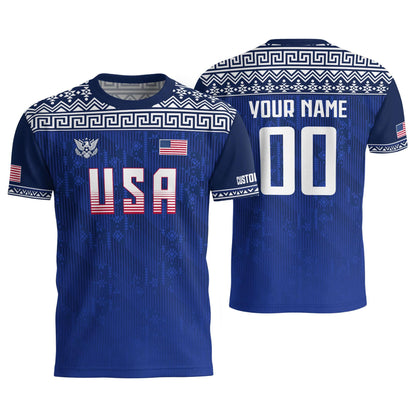 Personalized America Soccer Team Jersey For Men And Kid, Customized American Soccer Jersey, Custom USA Jersey, USA Soccer Jersey Team | RO43
