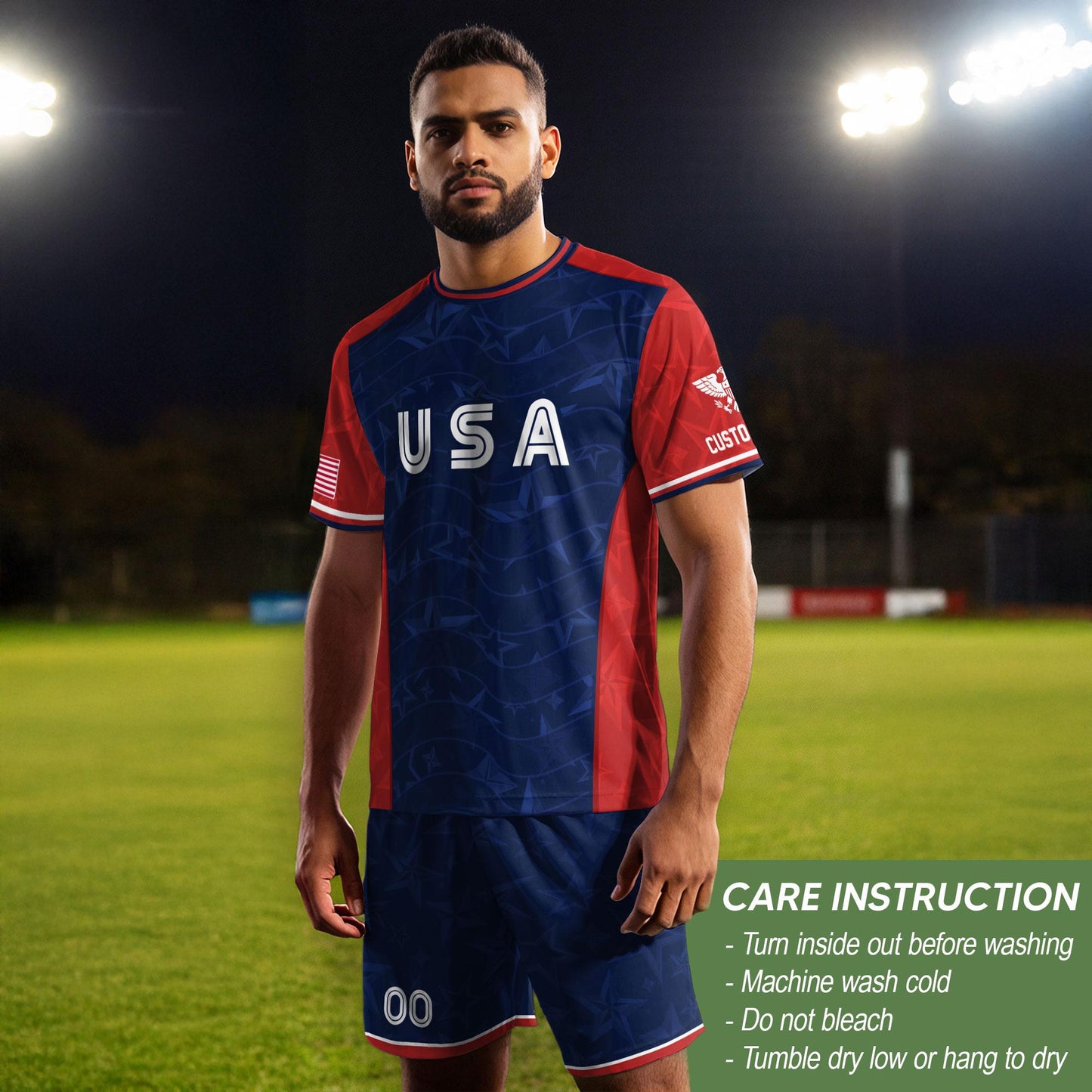 Custom USA Soccer Jersey For Men Women & Kids, Personalized American Soccer Jersey, Americana Game Day Outfit, USA Soccer Jersey Team | XV91