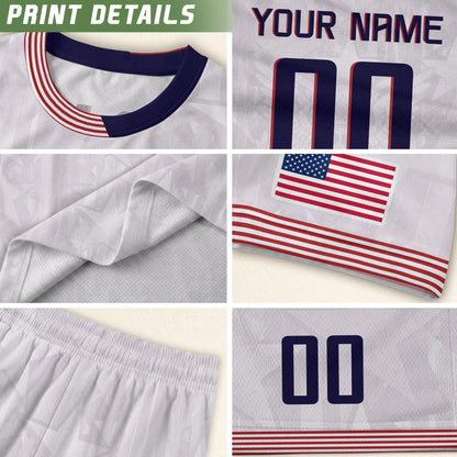 Custom USA Soccer Jersey For Men Women & Kids, Personalized American Soccer Jersey, Americana Game Day Outfit, USA Soccer Jersey Team | HB77
