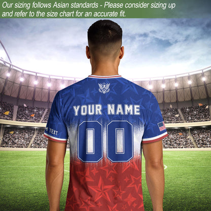 Custom USA Soccer Jersey For Men Women & Kids, Personalized American Soccer Jersey, Americana Game Day Outfit, USA Soccer Jersey Team | ER43
