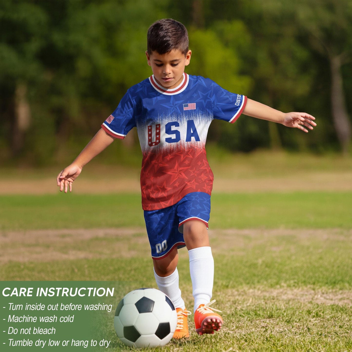 Custom USA Soccer Jersey For Men Women & Kids, Personalized American Soccer Jersey, Americana Game Day Outfit, USA Soccer Jersey Team | ER43
