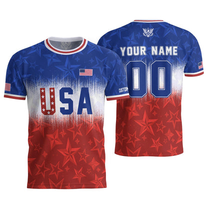 Custom USA Soccer Jersey For Men Women & Kids, Personalized American Soccer Jersey, Americana Game Day Outfit, USA Soccer Jersey Team | ER43