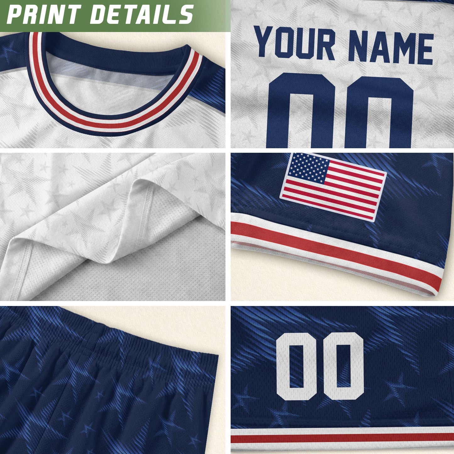Custom USA Soccer Jersey For Men Women & Kids, Personalized American Soccer Jersey, Americana Game Day Outfit, USA Soccer Jersey Team | OP80
