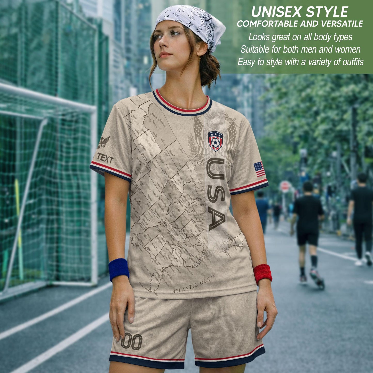 Custom USA Soccer Jersey For Men Women & Kids, Personalized American Soccer Jersey, Americana Game Day Outfit, USA Soccer Jersey Team | BM80