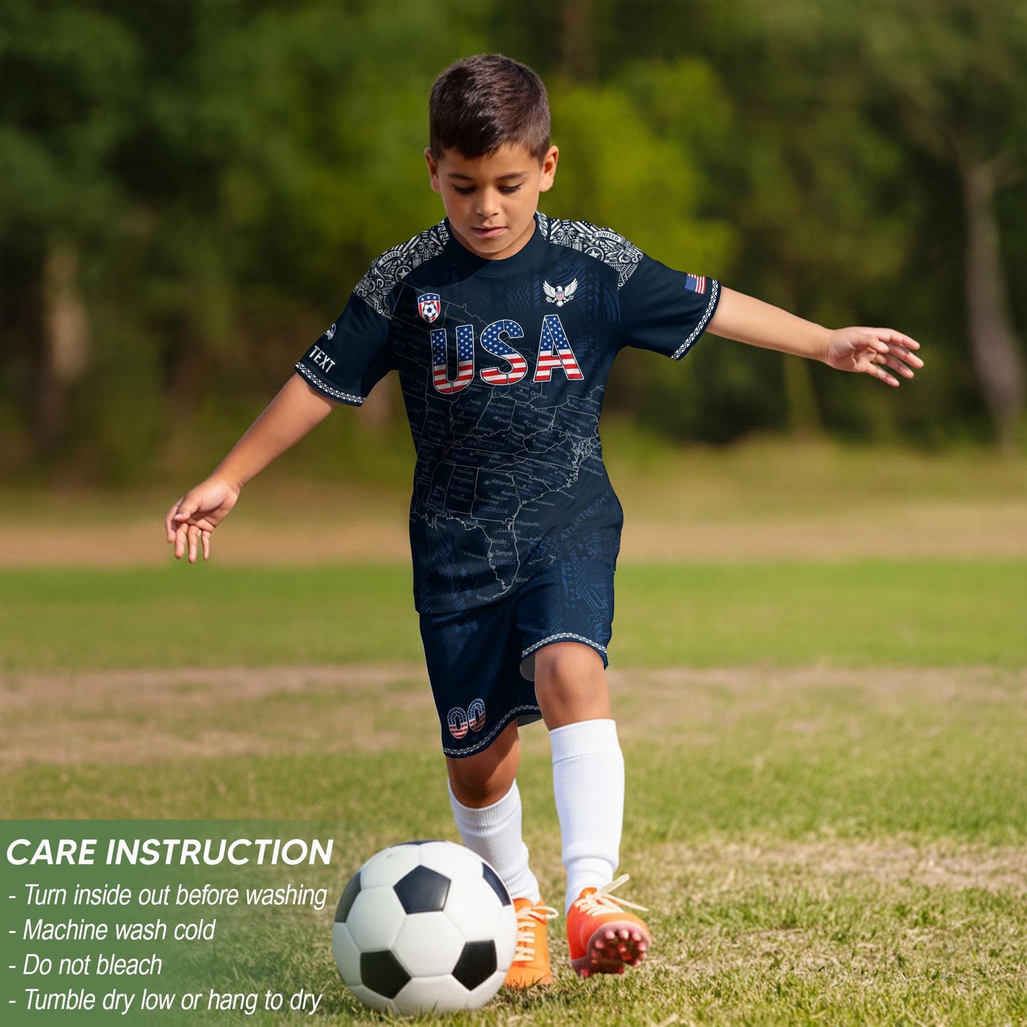 Custom USA Soccer Jersey For Men Women & Kids, Personalized American Soccer Jersey, Americana Game Day Outfit, USA Soccer Jersey Team | LK67