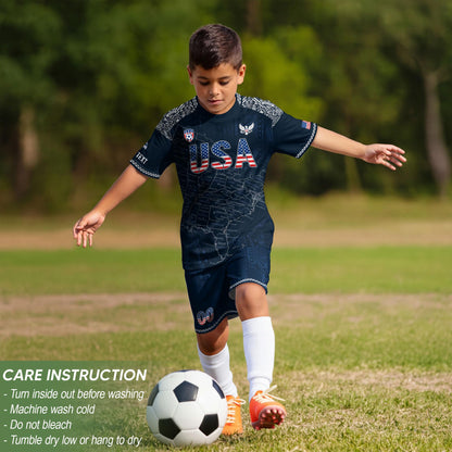 Custom USA Soccer Jersey For Men Women & Kids, Personalized American Soccer Jersey, Americana Game Day Outfit, USA Soccer Jersey Team | LK67