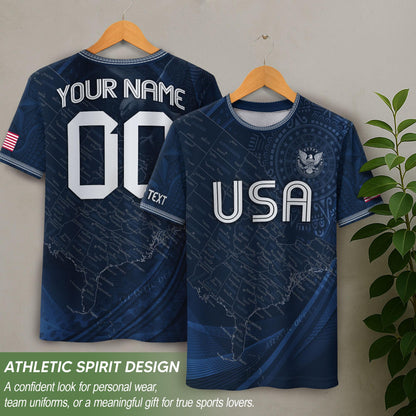 Custom USA Soccer Jersey For Men Women & Kids, Personalized American Soccer Jersey, Americana Game Day Outfit, USA Soccer Jersey Team | UE36