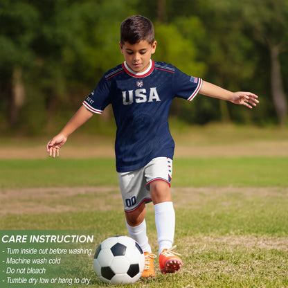 Custom USA Soccer Jersey For Men Women & Kids, Personalized American Soccer Jersey, Americana Game Day Outfit, USA Soccer Jersey Team | ZM64