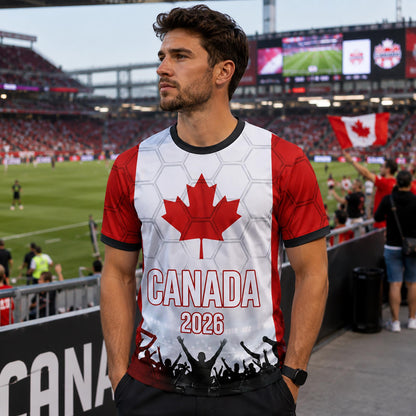 Custom Canada Soccer Jersey 2026 World Cup, Personalized Name Number Shirt, Unisex Fan Apparel Gift | ZA89