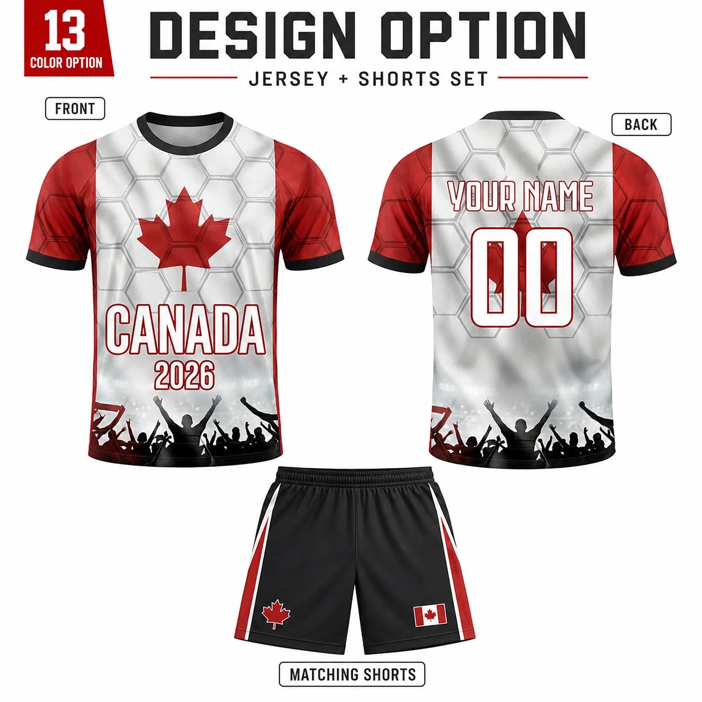 Custom Canada Soccer Jersey 2026 World Cup, Personalized Name Number Shirt, Unisex Fan Apparel Gift | ZA89