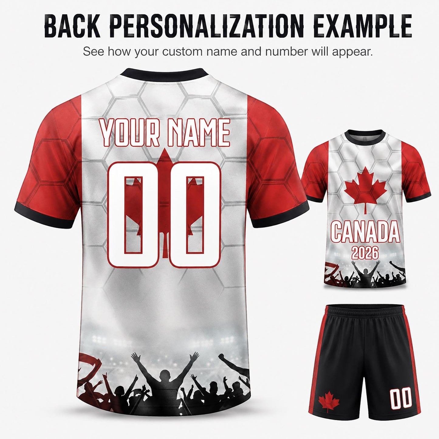 Custom Canada Soccer Jersey 2026 World Cup, Personalized Name Number Shirt, Unisex Fan Apparel Gift | ZA89
