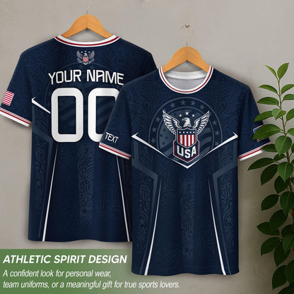 Custom USA Soccer Jersey For Men Women & Kids, Personalized American Soccer Jersey, Americana Game Day Outfit, USA Soccer Jersey Team | DO92