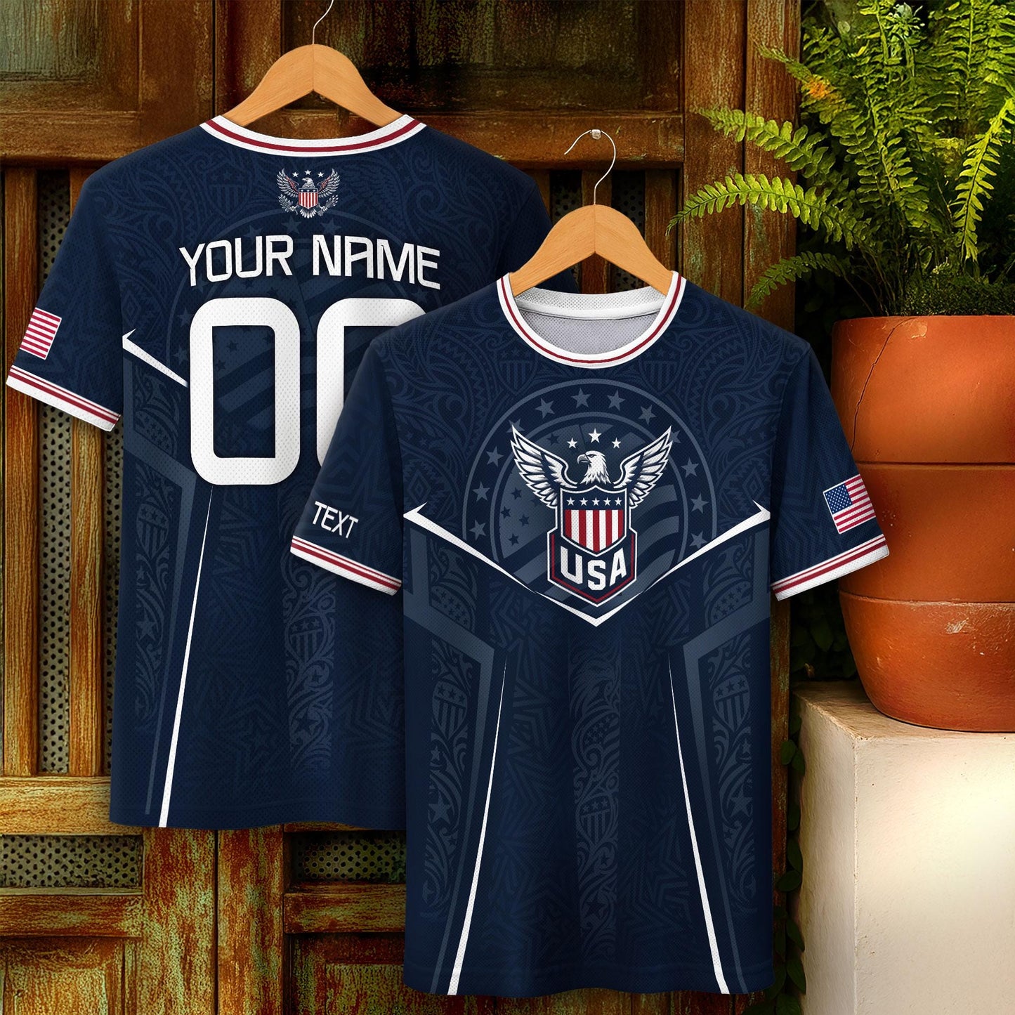 Custom USA Soccer Jersey For Men Women & Kids, Personalized American Soccer Jersey, Americana Game Day Outfit, USA Soccer Jersey Team | DO92