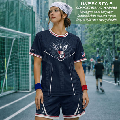 Custom USA Soccer Jersey For Men Women & Kids, Personalized American Soccer Jersey, Americana Game Day Outfit, USA Soccer Jersey Team | DO92