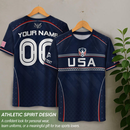 Custom USA Soccer Jersey For Men Women & Kids, Personalized American Soccer Jersey, Americana Game Day Outfit, USA Soccer Jersey Team | DI60