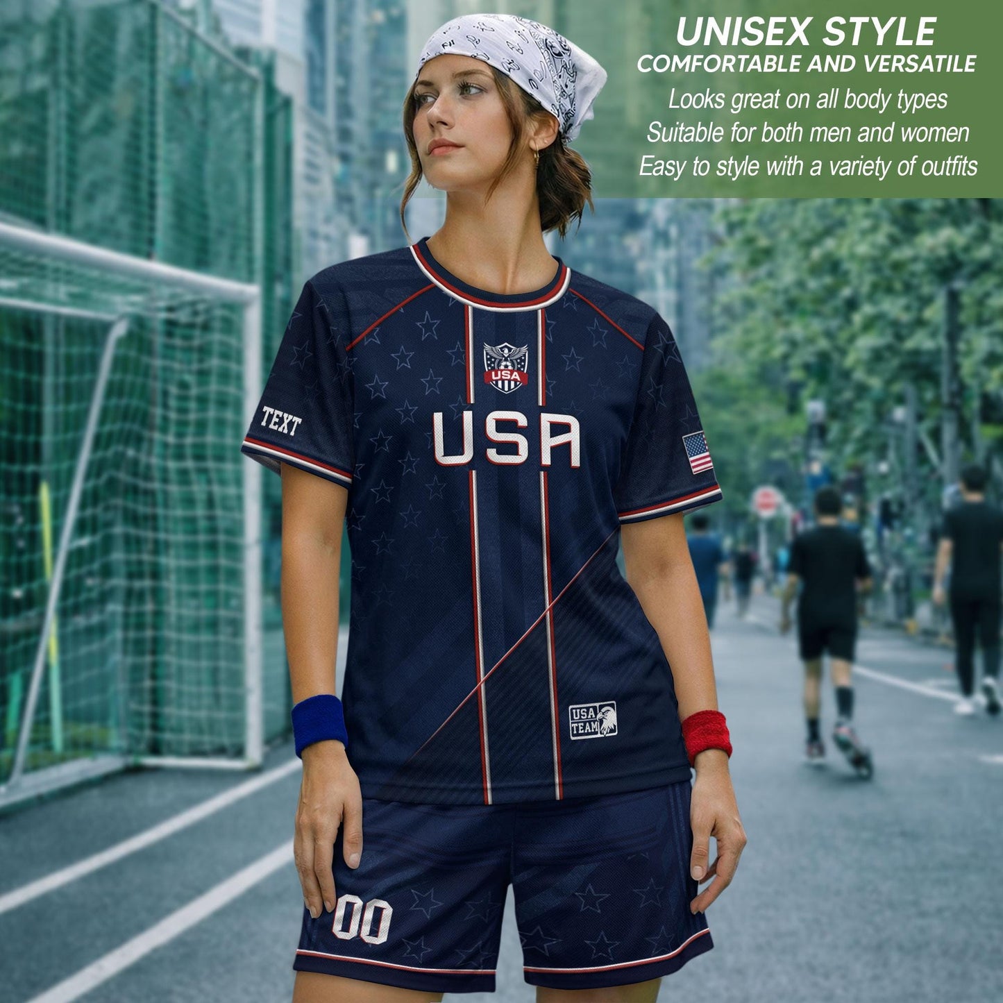 Custom USA Soccer Jersey For Men Women & Kids, Personalized American Soccer Jersey, Americana Game Day Outfit, USA Soccer Jersey Team | TT17
