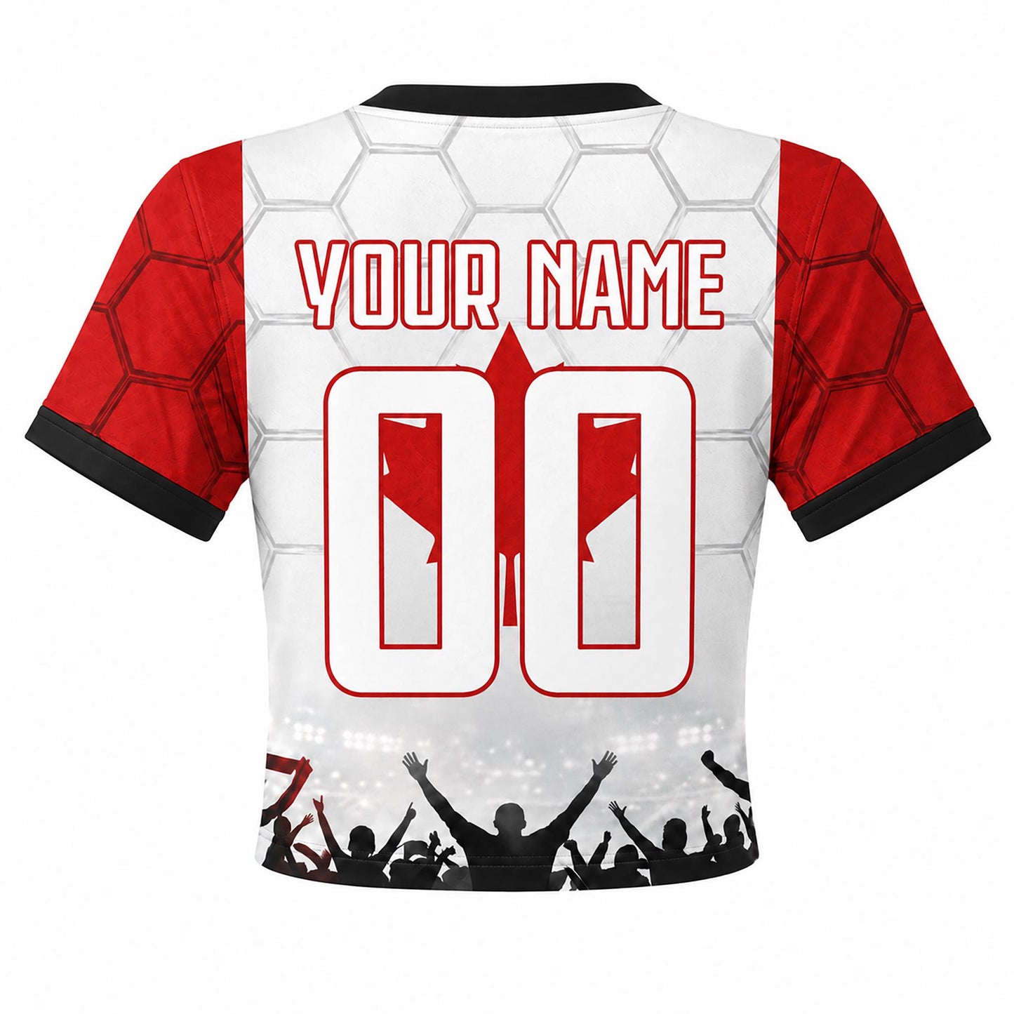 Custom Canada Crop Top Soccer Jersey 2026, Personalized Name Number World Cup Shirt for Women, Game Day Fan Gift | VC48