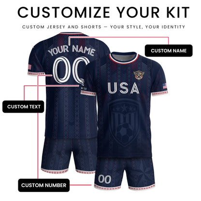 Custom USA Soccer Jersey For Men Women & Kids, Personalized American Soccer Jersey, Americana Game Day Outfit, USA Soccer Jersey Team | LW39