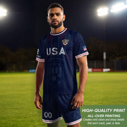 Custom USA Soccer Jersey For Men Women & Kids, Personalized American Soccer Jersey, Americana Game Day Outfit, USA Soccer Jersey Team | LW39