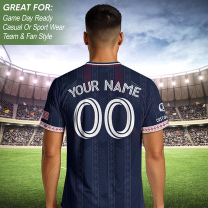 Custom USA Soccer Jersey For Men Women & Kids, Personalized American Soccer Jersey, Americana Game Day Outfit, USA Soccer Jersey Team | LW39