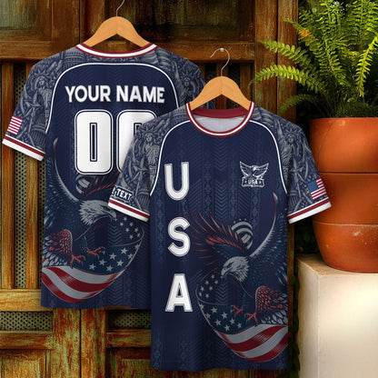 Custom USA Soccer Jersey For Men Women & Kids, Personalized American Soccer Jersey, Americana Game Day Outfit, USA Soccer Jersey Team | AE40