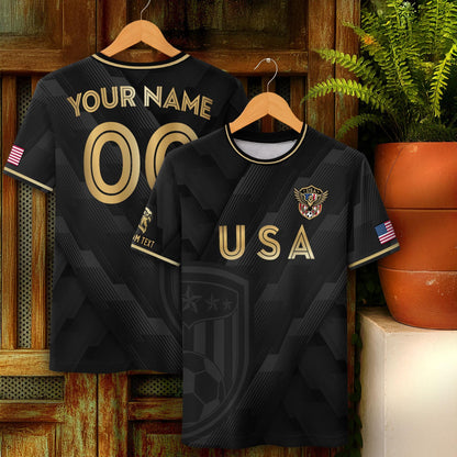 Custom USA Soccer Jersey For Men Women & Kids, Personalized American Soccer Jersey, Americana Game Day Outfit, USA Soccer Jersey Team | PR54