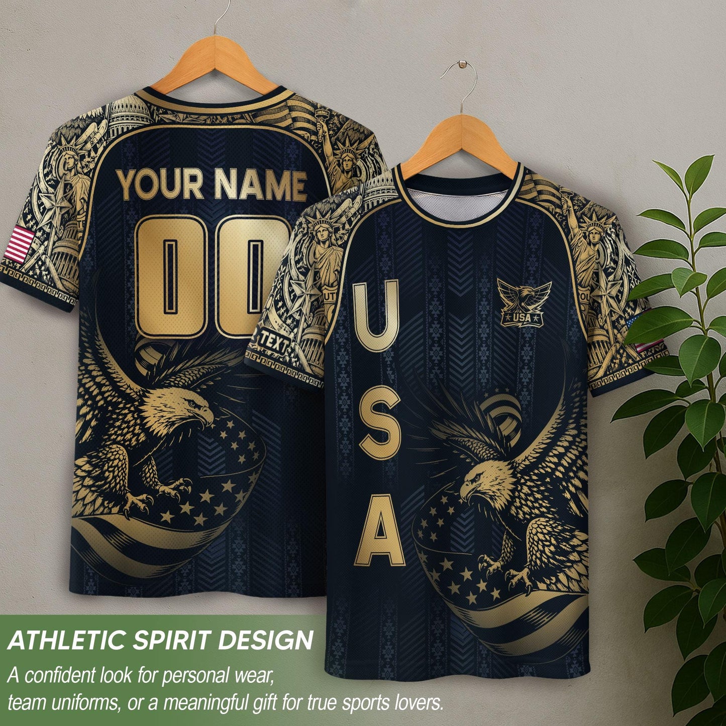 Custom USA Soccer Jersey For Men Women & Kids, Personalized American Soccer Jersey, Americana Game Day Outfit, USA Soccer Jersey Team | RZ35