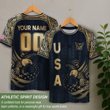 Custom USA Soccer Jersey For Men Women & Kids, Personalized American Soccer Jersey, Americana Game Day Outfit, USA Soccer Jersey Team | RZ35