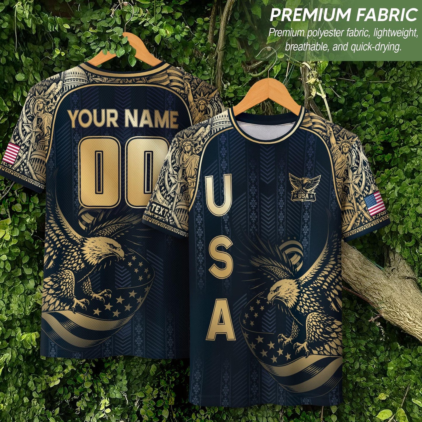 Custom USA Soccer Jersey For Men Women & Kids, Personalized American Soccer Jersey, Americana Game Day Outfit, USA Soccer Jersey Team | RZ35